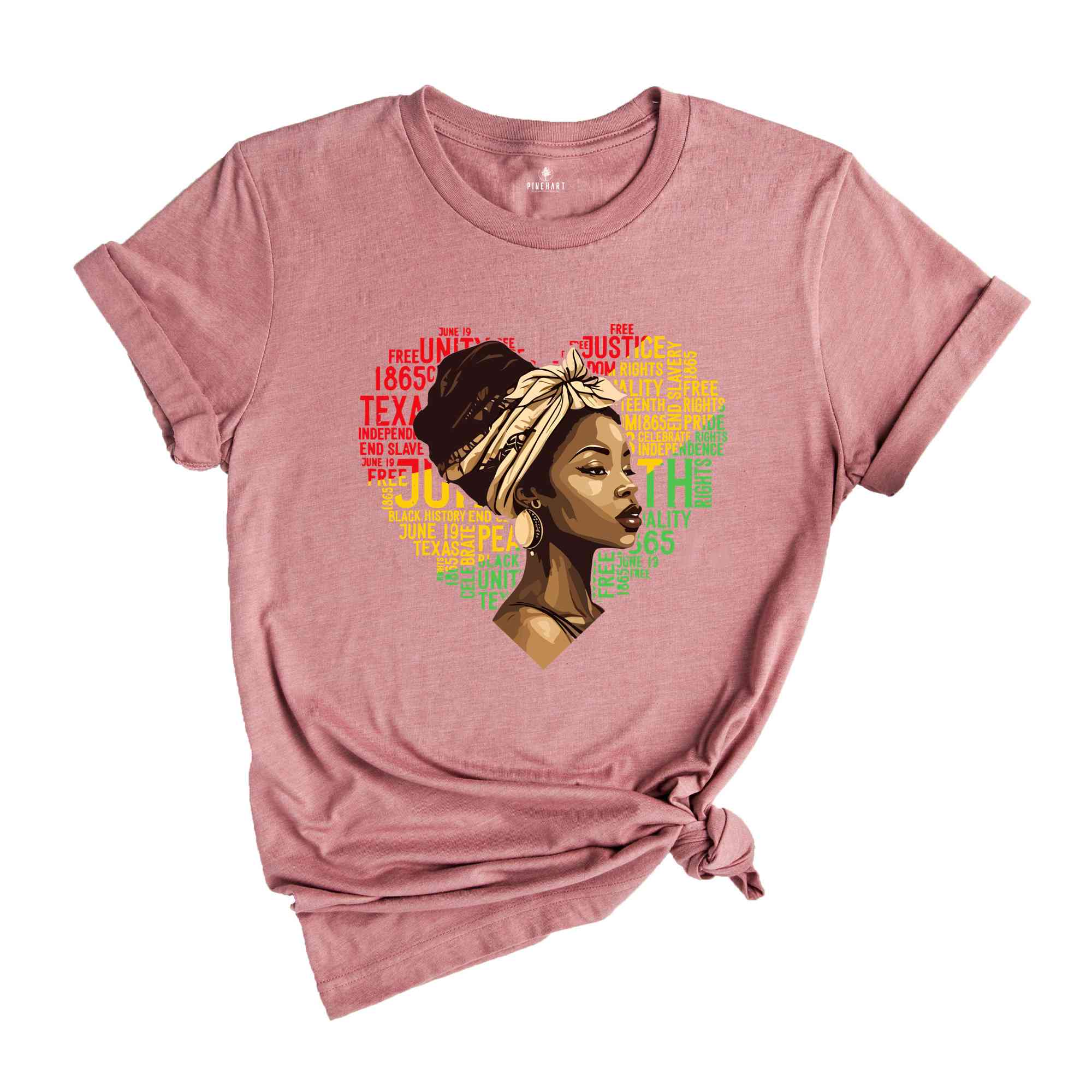 Juneteenth Heart Shirt, Juneteenth Shirt Women, Black Culture, Black History, Black Lives Matter Tee, Melanin T-Shirt, Black Girl Tees