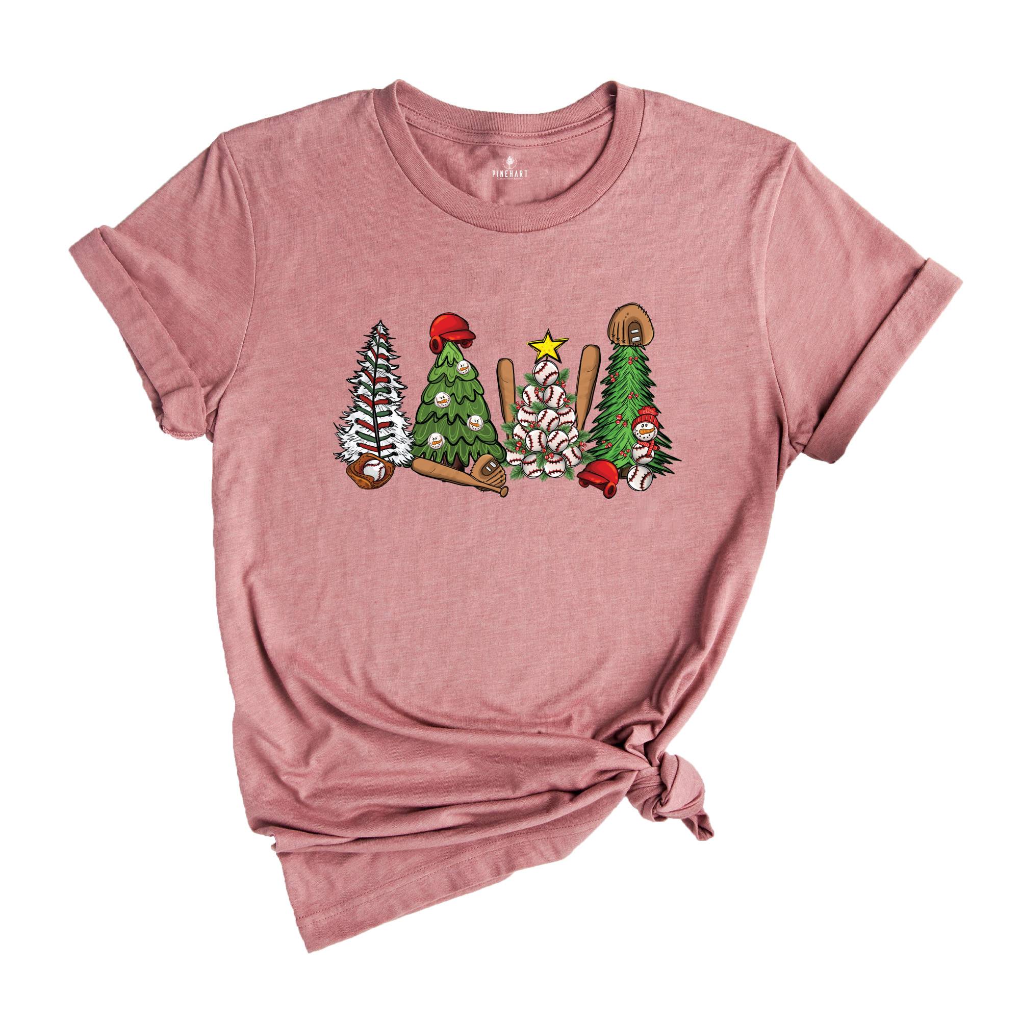 Baseball Christmas Tree Shirt, Baseball Christmas Shirt, Baseball Lover Shirt, Baseball Christmas Gift, Baseball Tree Shirt, Christmas Tree