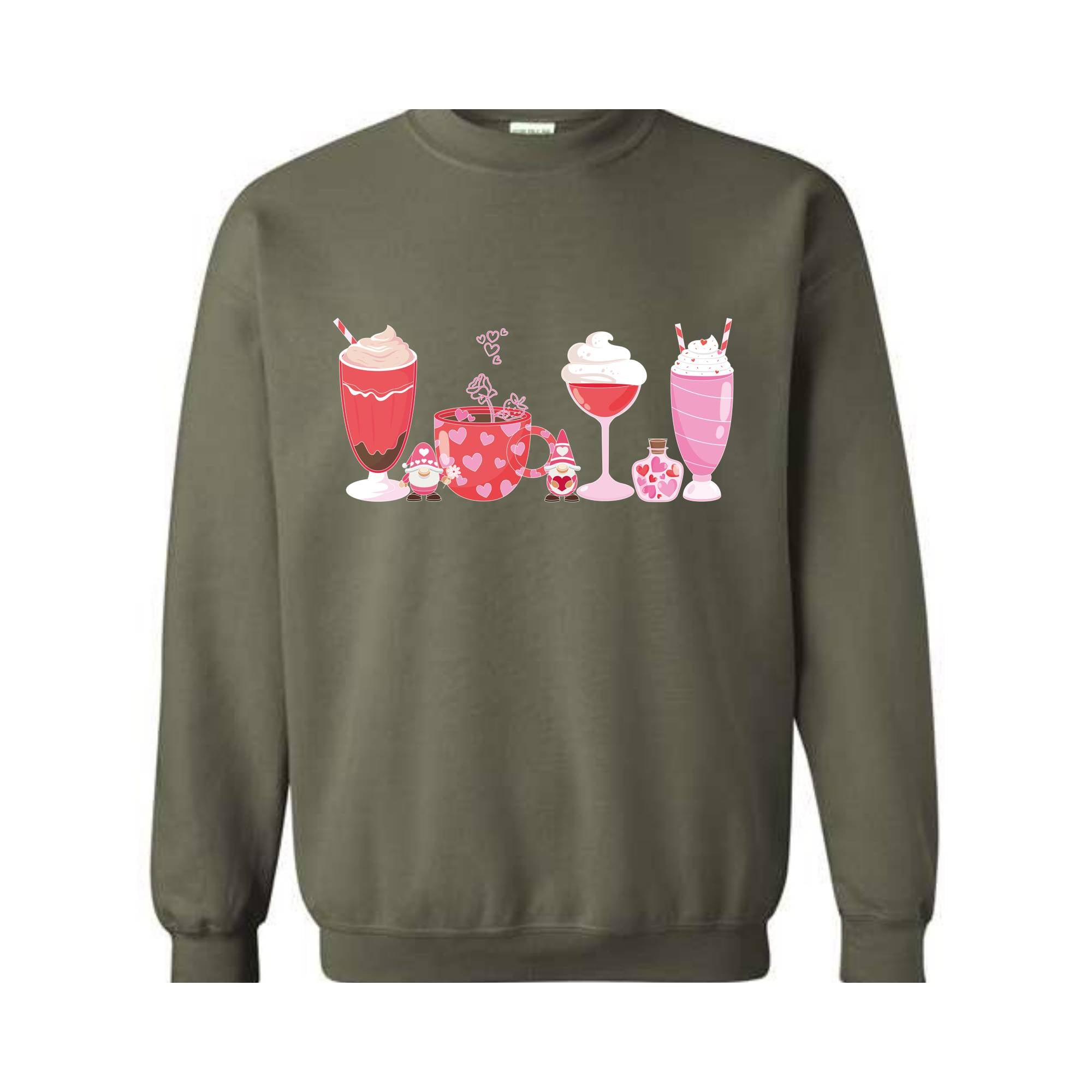 Valentines Coffee Sweatshirt, Valentines Day Sweatshirt, Valentine's Gift, Love and Coffee Sweatshirt, Valentines Sweater