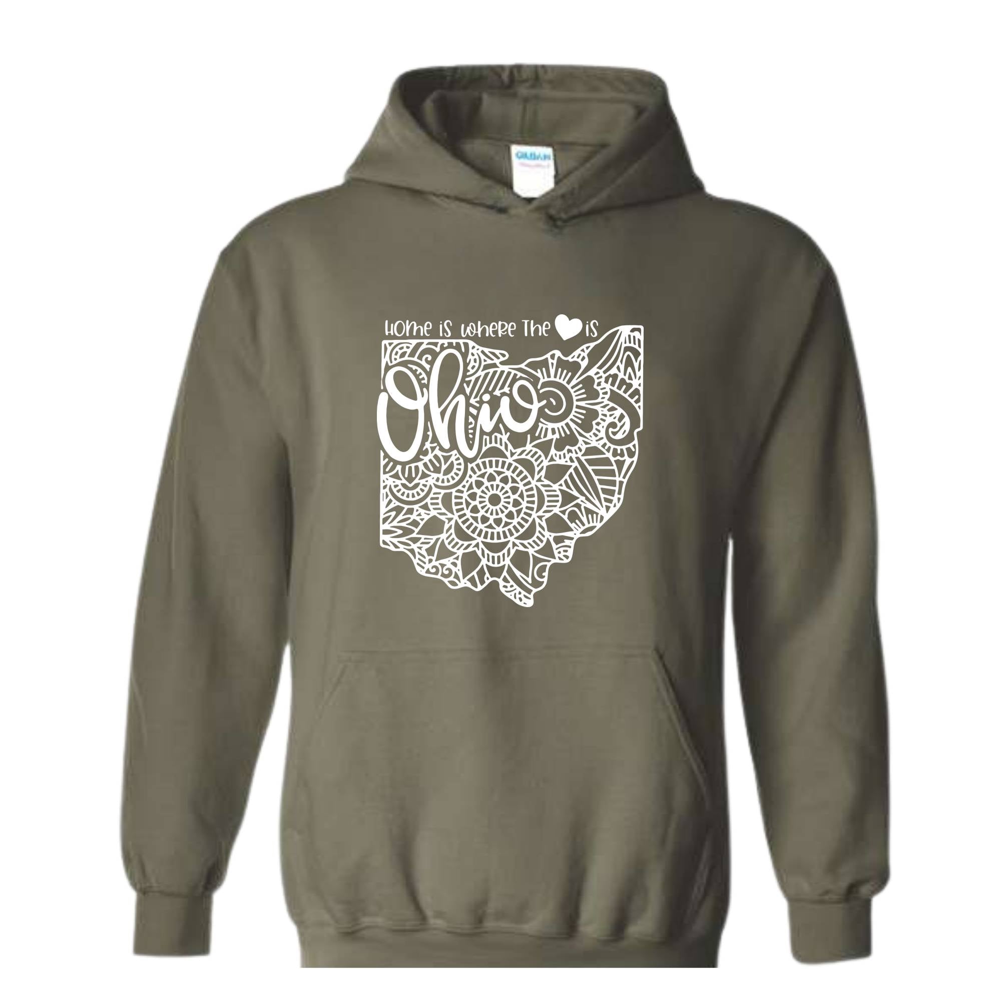 Ohio State Shirt, Ohio State Map Sweatshirt, Ohio Travel Gifts, Ohio State Home Hoodie, Ohio Apparel, Ohio Hoodie, Ohio Lover Gift