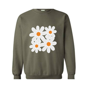 Boho Flowers Sweatshirt, Wildflower Sweatshirt, Floral Sweatshirt, Flower Lovers Sweatshirt, Boho Sweatshirt