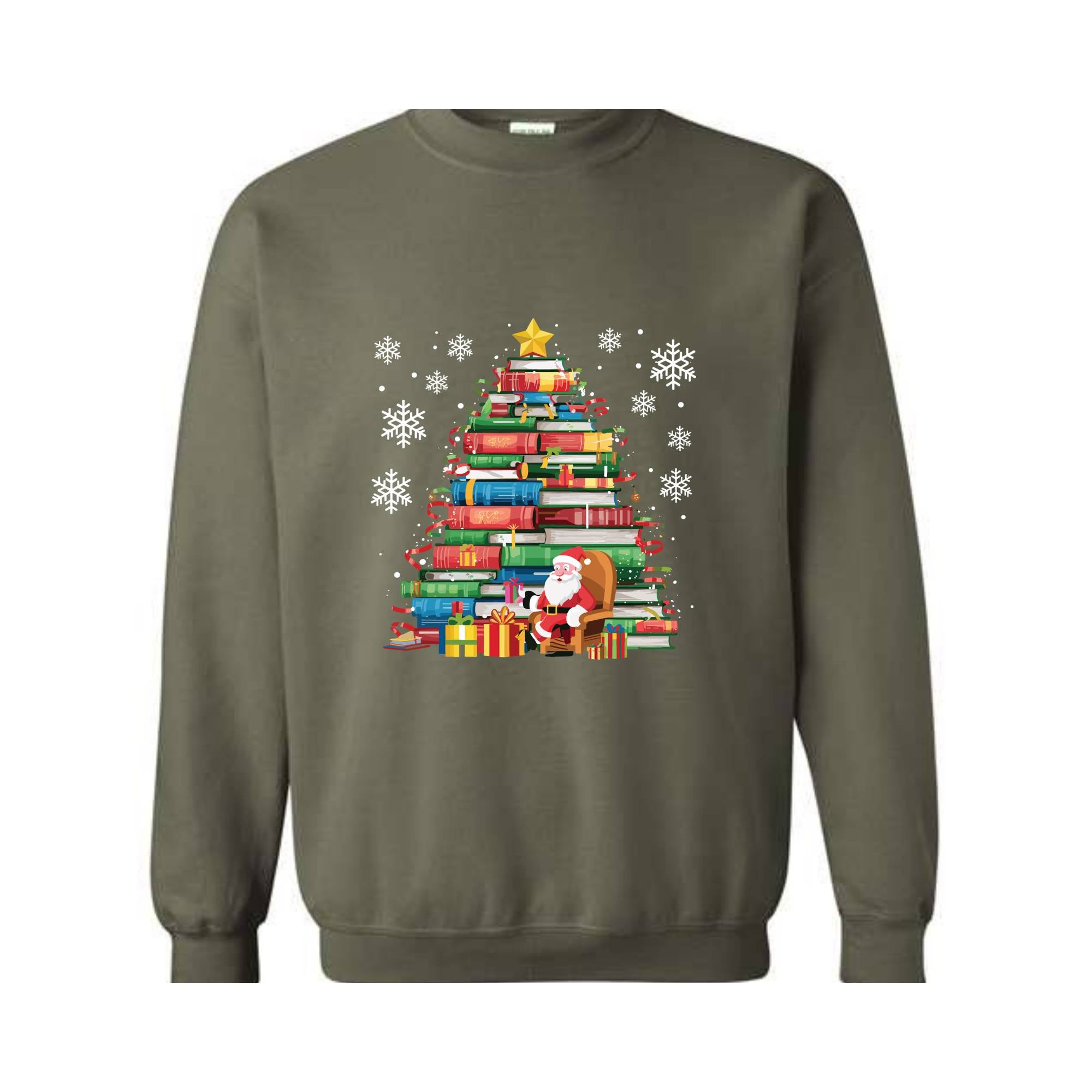 Merry Christmas Hoodie, Christmas Hoodies, Christmas Sweater, Christmas Family Matching Hoodie, Book Shelf Sweatshirt