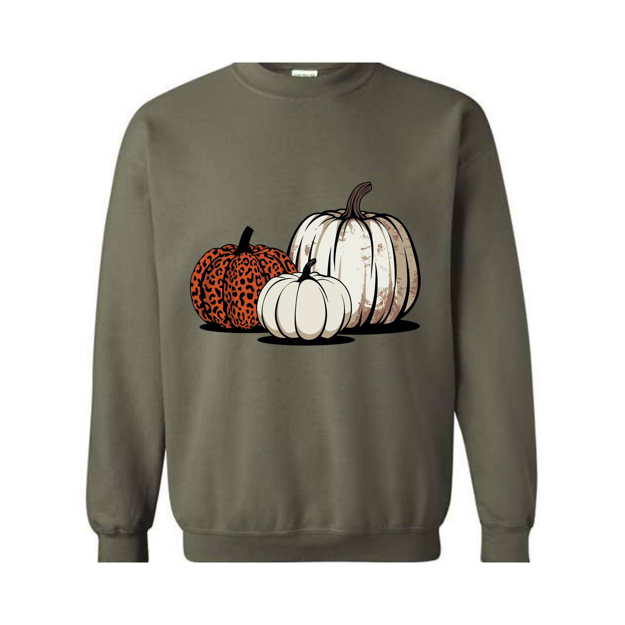 Leopard Pumpkin Sweatshirt, Thanksgiving, Halloween Shirt, Fall sweatshirt, Autumn, Thanksgiving Gifts