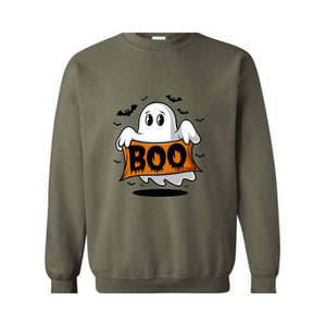 Boo Sweatshirt, Halloween Ghost Sweatshirt, Boo Shirt, Spooky Ghost Hoodie, Spooky Season Ghost Sweater, Spooky Vibes Shirt, Halloween Gifts