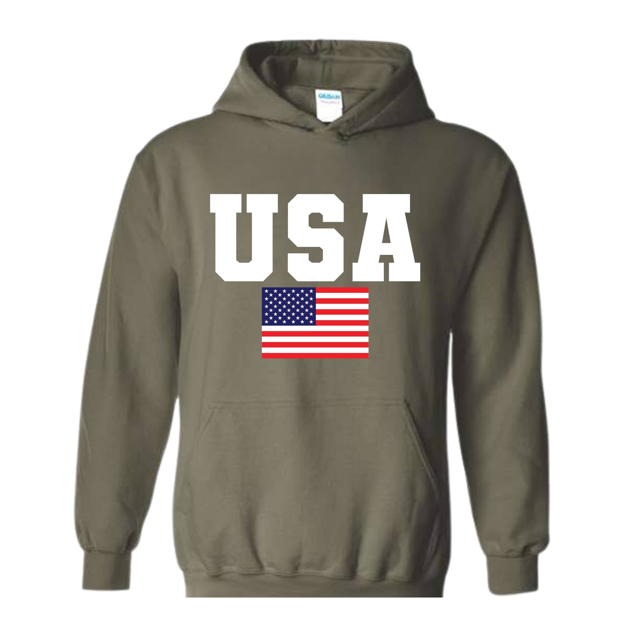 USA Hoodie, Patriotic Hoodie, America Sweatshirt, Flag Sweatshirt, American Retro Sweatshirt, USA Gift, American Flag Gift