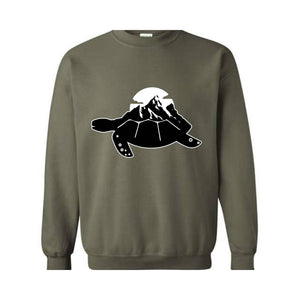 Cute Turtle Sweatshirt, Tortoise Lover Tee, Animal Lover Gift, Beach Outfit,Funny Animal Tees