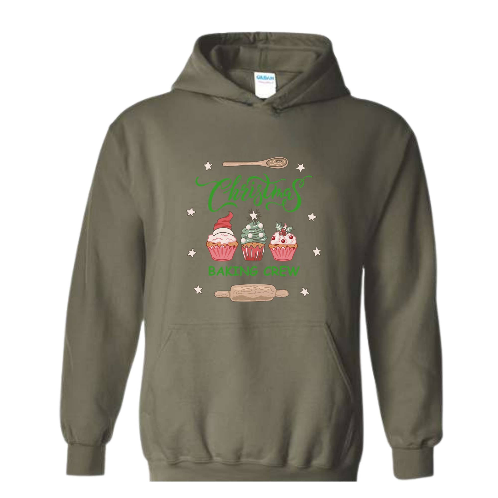 Christmas Baking Crew Hoodie, Cookie Lover Sweater, Christmas Baking Hoodie, Holiday Baking Hoodie