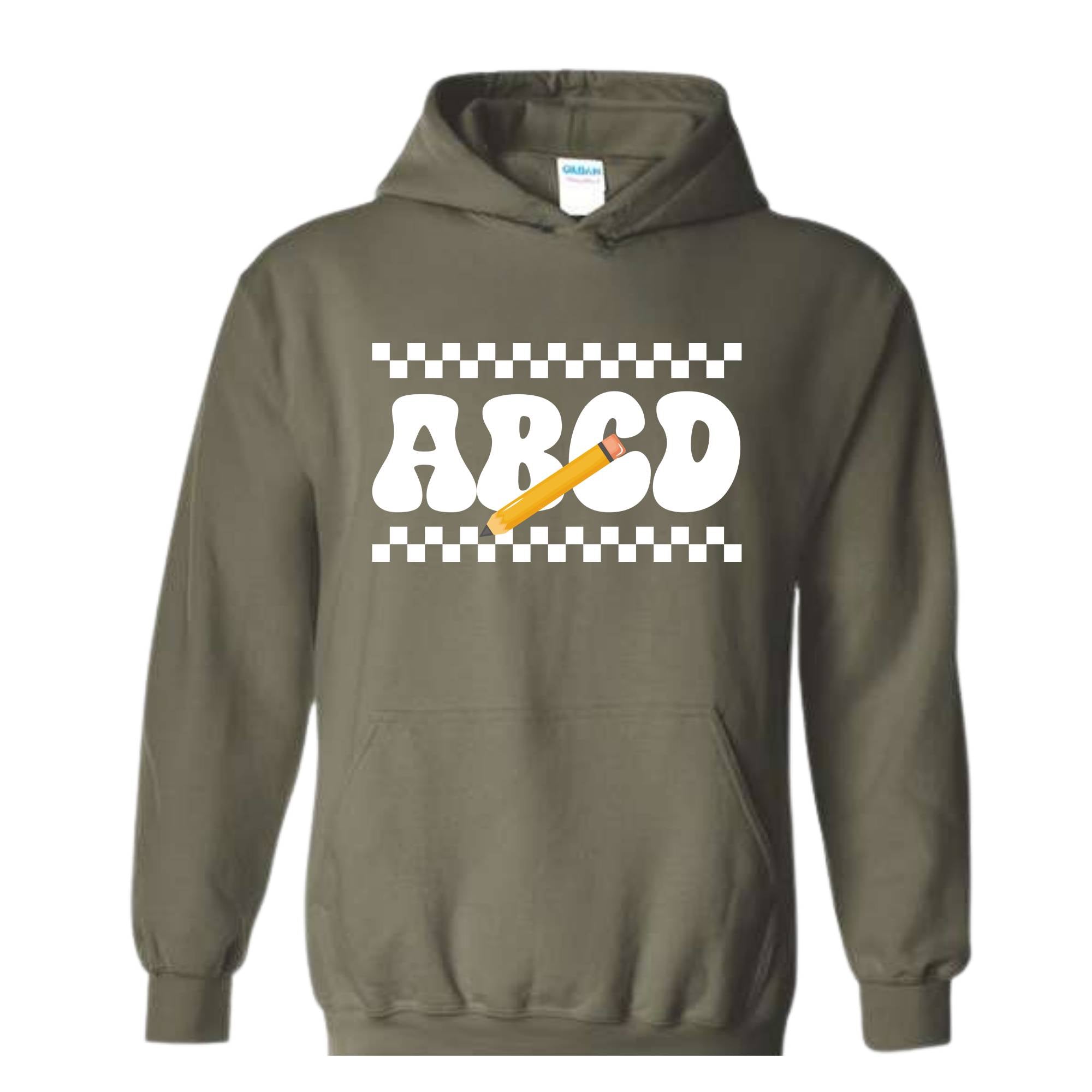 ABCD Teacher Sweatshirt, Kindergarten Teacher Sweatshirt, Teacher Gift Sweater, Teacher Squad Gift Sweatshirt, Teacher Hoodie