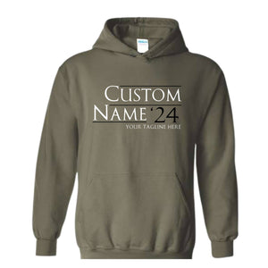 Custom 2024 Sweater, Personalized Election Hoodie, Campaign Sweatshirt, Bachelor Gift, Bridesmaid Sweater, Custom Election Sweater.