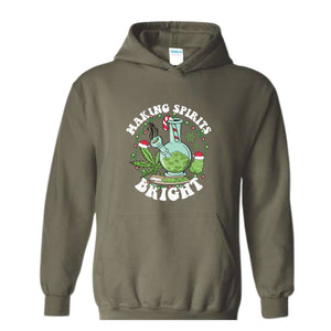 Making Spirits Bright Sweatshirt, Merry Weedmas Sweatshirt, Smoke Weed Sweatshirt, Christmas Sweatshirt, Funny Christmas