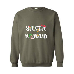 Santa Squad Sweatshirt, Xmas Sweatshirt, Festive Sweatshirt, Xmas Gift, Christmas Squad, Matching Sweatshirts, Holiday Outfit