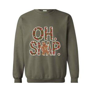 Oh Snap Gingerbread Sweatshirt, Christmas Cookies Sweatshirt, Christmas Gift, Christmas Family Sweatshirt