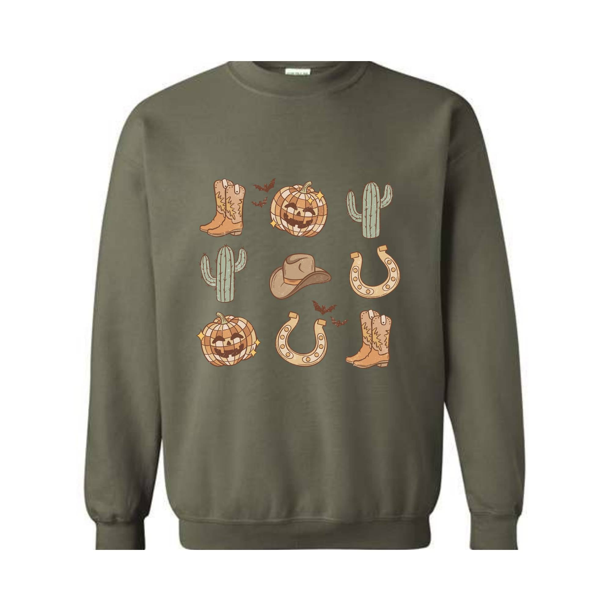 Western Halloween Sweatshirt, Halloween Sweater, Cowgirl Sweatshirt, Cowboy Sweatshirt, Pumpkin Spice Shirt, Western Vibes Shirt