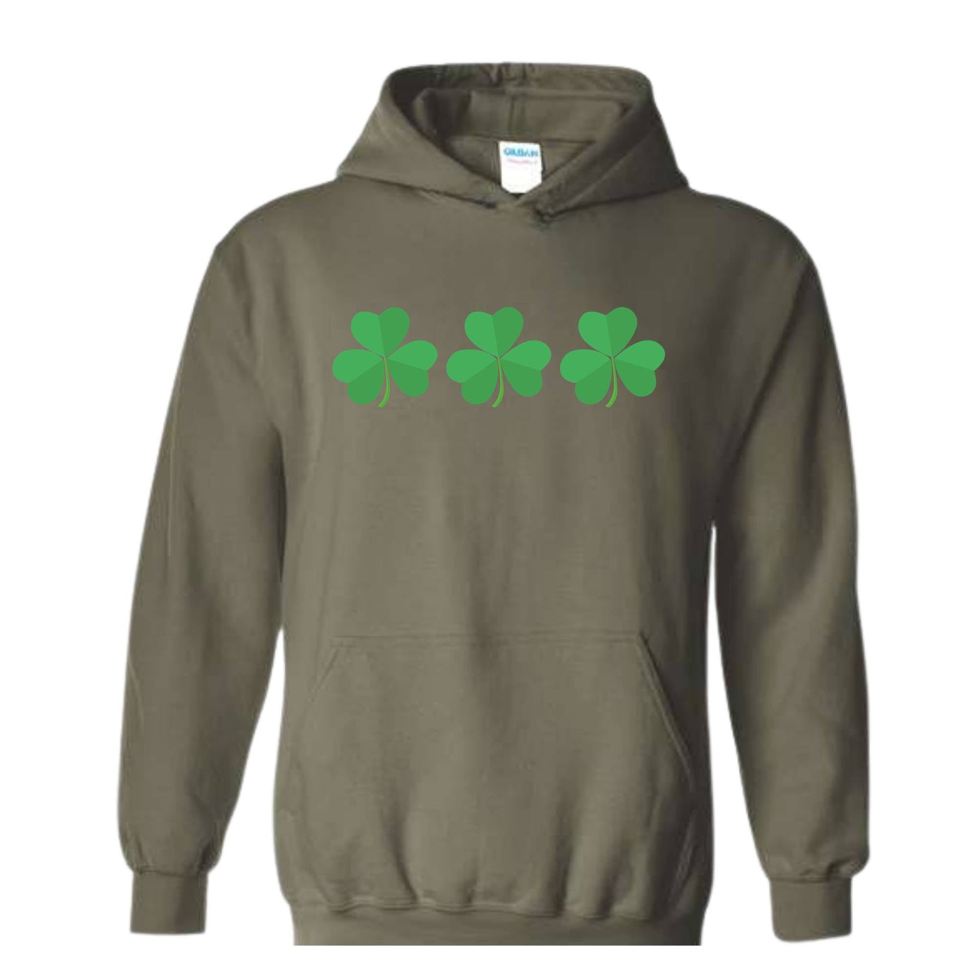 Shamrock St Patrick's Day Sweatshirt, St Patricks Hoodie, St Patrick's Day Gift, Shamrock Hoodie, Lucky Sweatshirt, Lucky Irish Hoodie