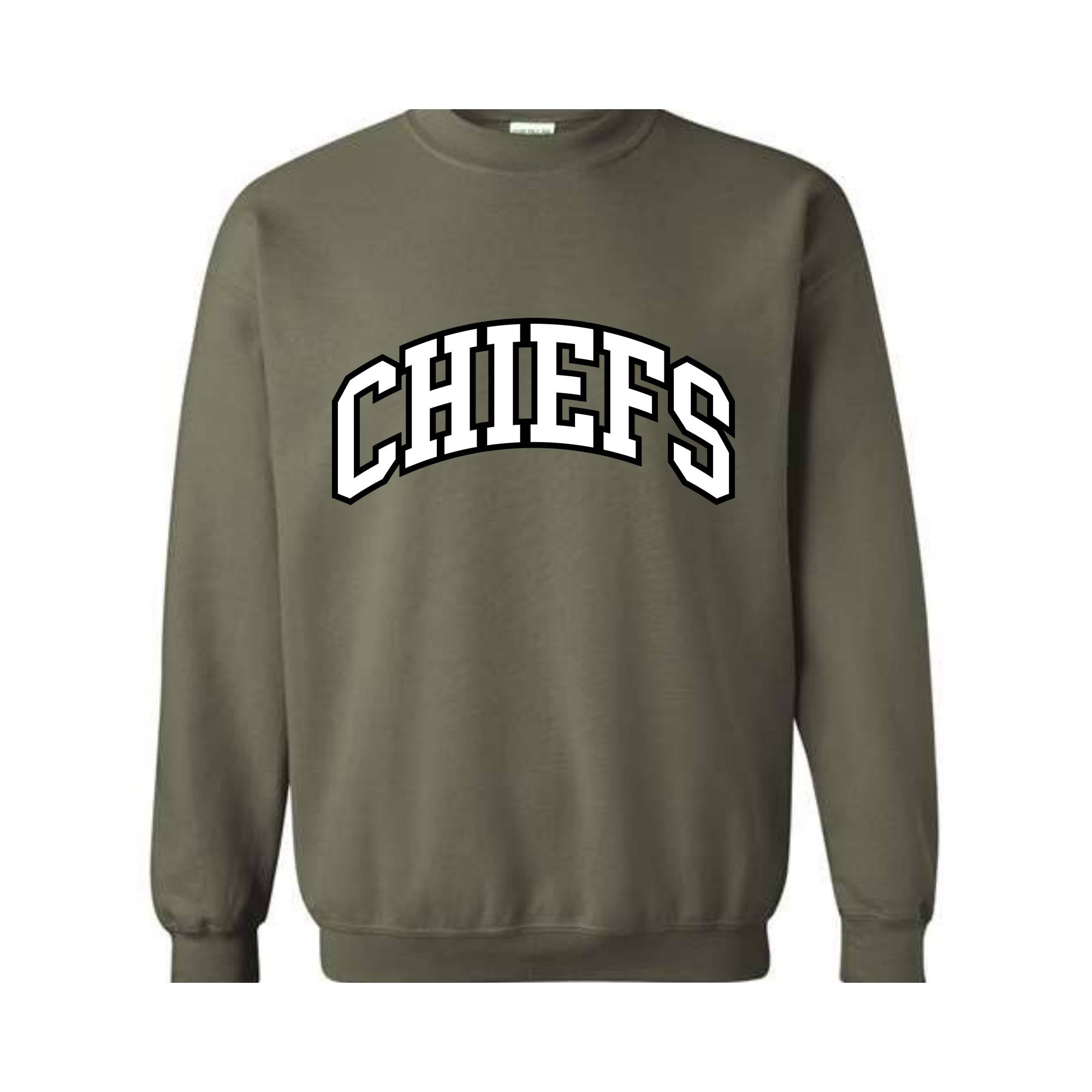 Team Mascot Sweatshirt, Chiefs Team Sweatshirt, Chiefs Football Sweatshirt, Chiefs Fan Sweatshirt, Chiefs School Sweatshirt