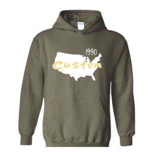 Custom your State Hoodie, States Hoodie, Taxes Hoodie, Boston Hoodie, States Name, Custom Date the state was founded Hoodie