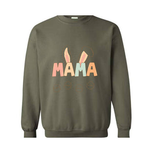 Custom Mama Easter Sweatshirt, Mama Sweatshirt With Kids Names, Happy Easter Sweater, Personalized Easter Day Sweater