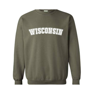 Wisconsin Sweatshirt, Wisconsin, Wisconsin State, Wisconsin Gifts, Wisconsin Sweater, Wisconsin Gift, Wisconsin Crewneck