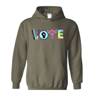 Vote Hoodie, Political Activism Hoodie, 2024 Election Hoodie, LGBTQ Hoodie, BLM Hoodie,Banned Books Hoodie, Feminist Gift