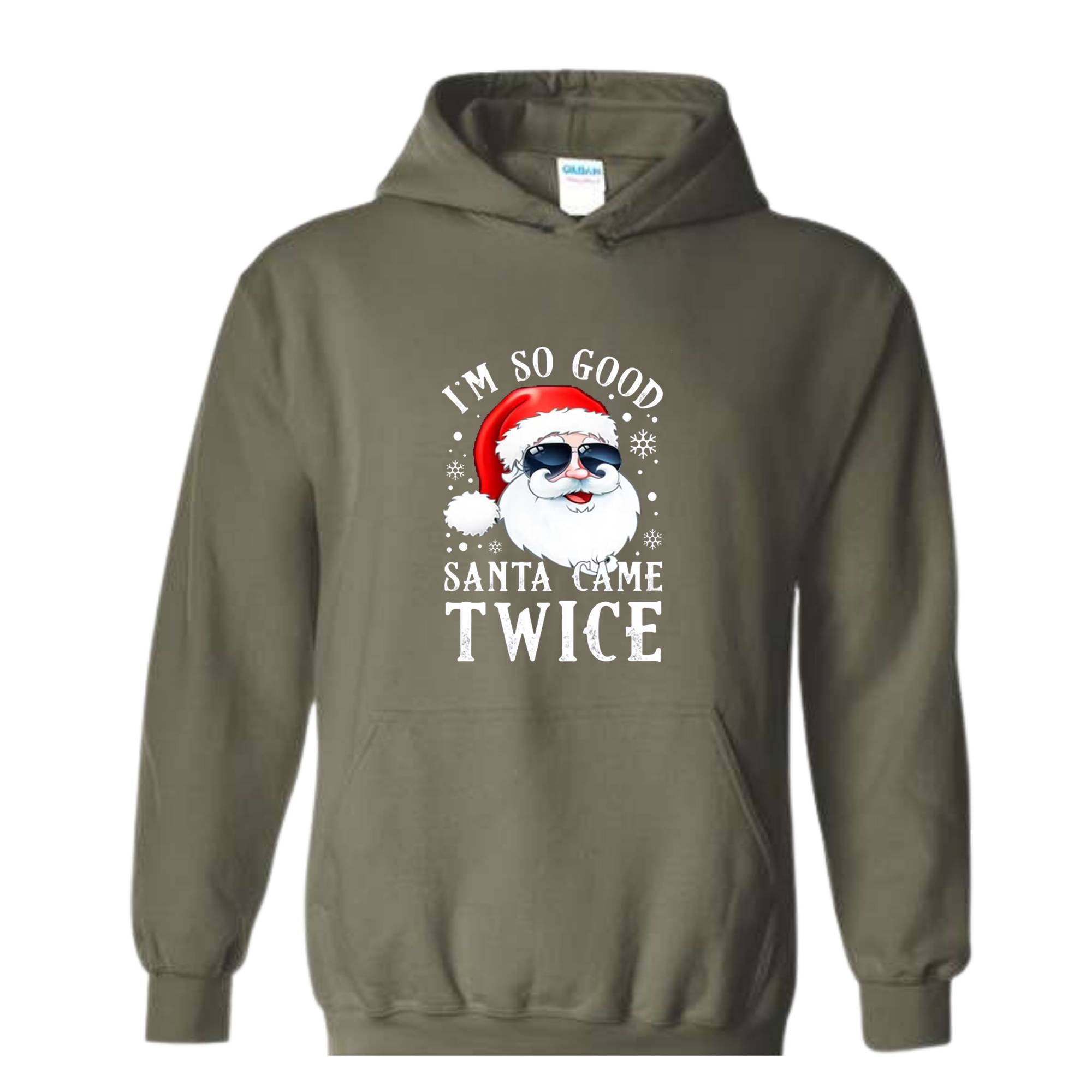 Santa Came Twice Hoodie, Christmas Hoodie, Christmas Gift, Christmas Pajamas, Funny Christmas Hoodie, Naughty Christmas Outfit