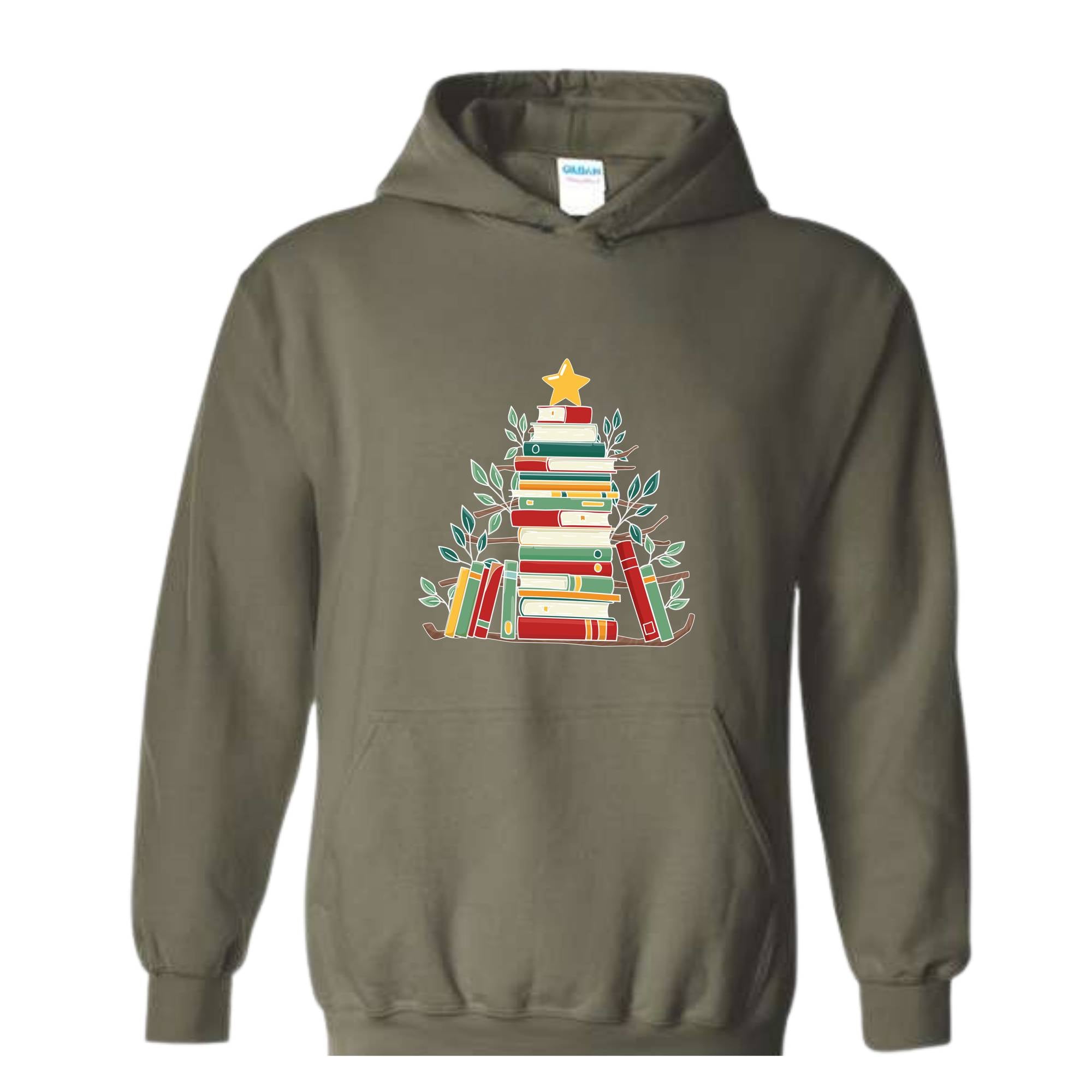 Book Christmas Tree Sweatshirt, Book Lover Gift, Christmas Tree T-Shirt, Book Lover Shirt, Christmas Bookworm, Bookish Christmas Gift, Liter