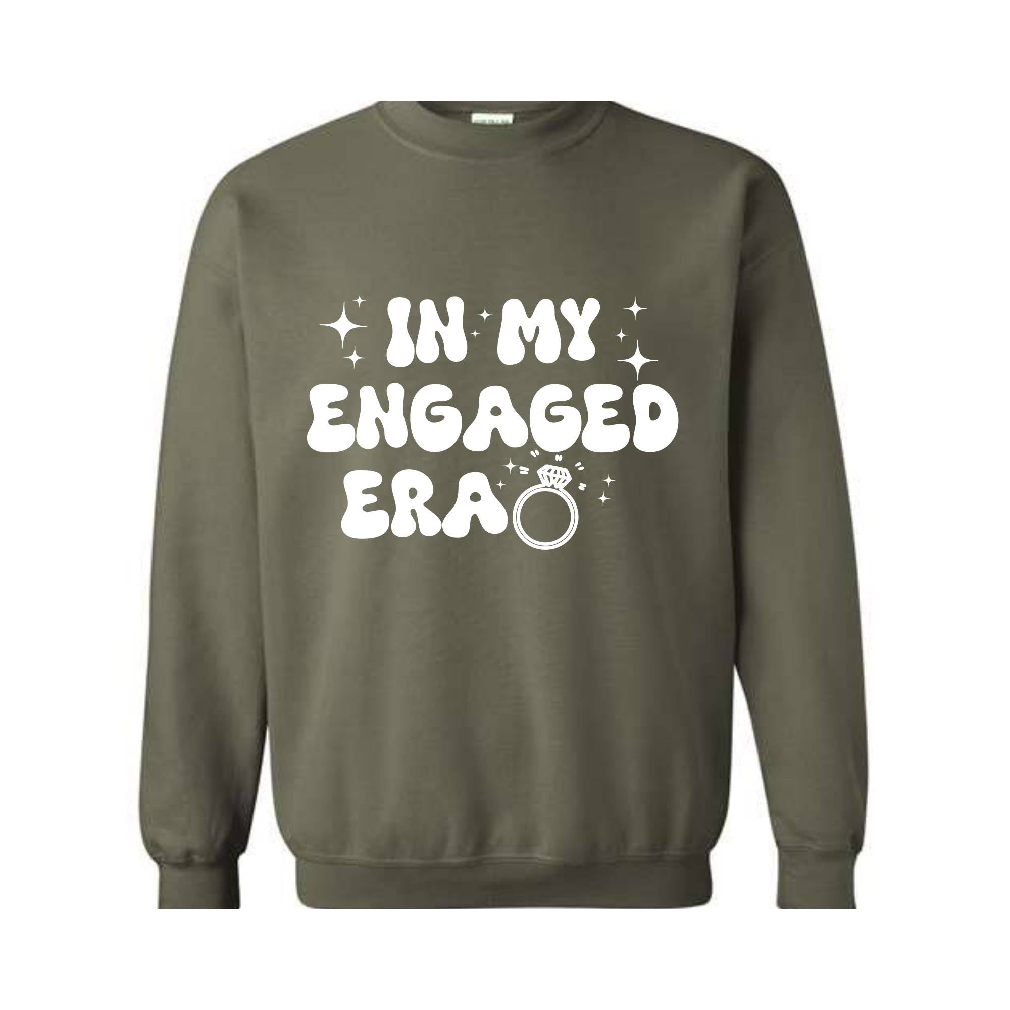 Future Mrs Sweatshirt, In My Engaged Era Sweatshirt, Custom Future Mrs Sweater, Custom Bridal Sweater