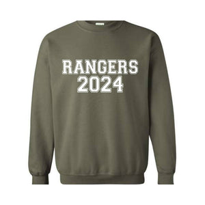 Team Mascot  Rangers Team , Mascot Crewneck, School Team Spirit, Rangers Sweatshirt, Rangers School , Rangers Football