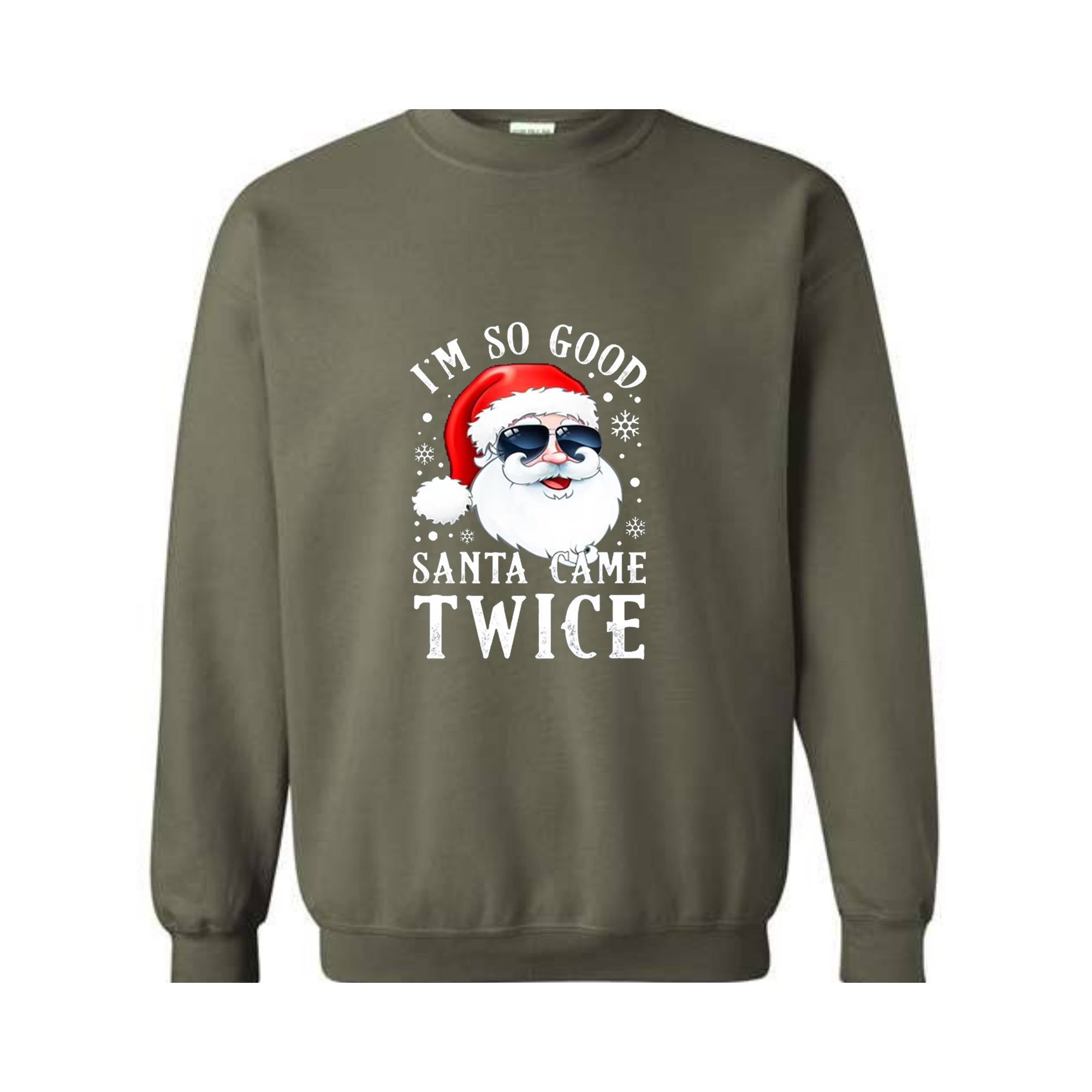 Santa Came Twice Sweatshirt, Christmas Sweatshirt, Christmas Gift, Christmas Pajamas, Funny Christmas Sweatshirt, Naughty Christmas Outfit