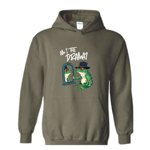 Am I The Drama Hoodie, Funny Frog Sweatshirt, Frog Hoodie, Retro Sassy Sweatshirt, Mental Health Hoodie, Funny Frog Lover Sweater