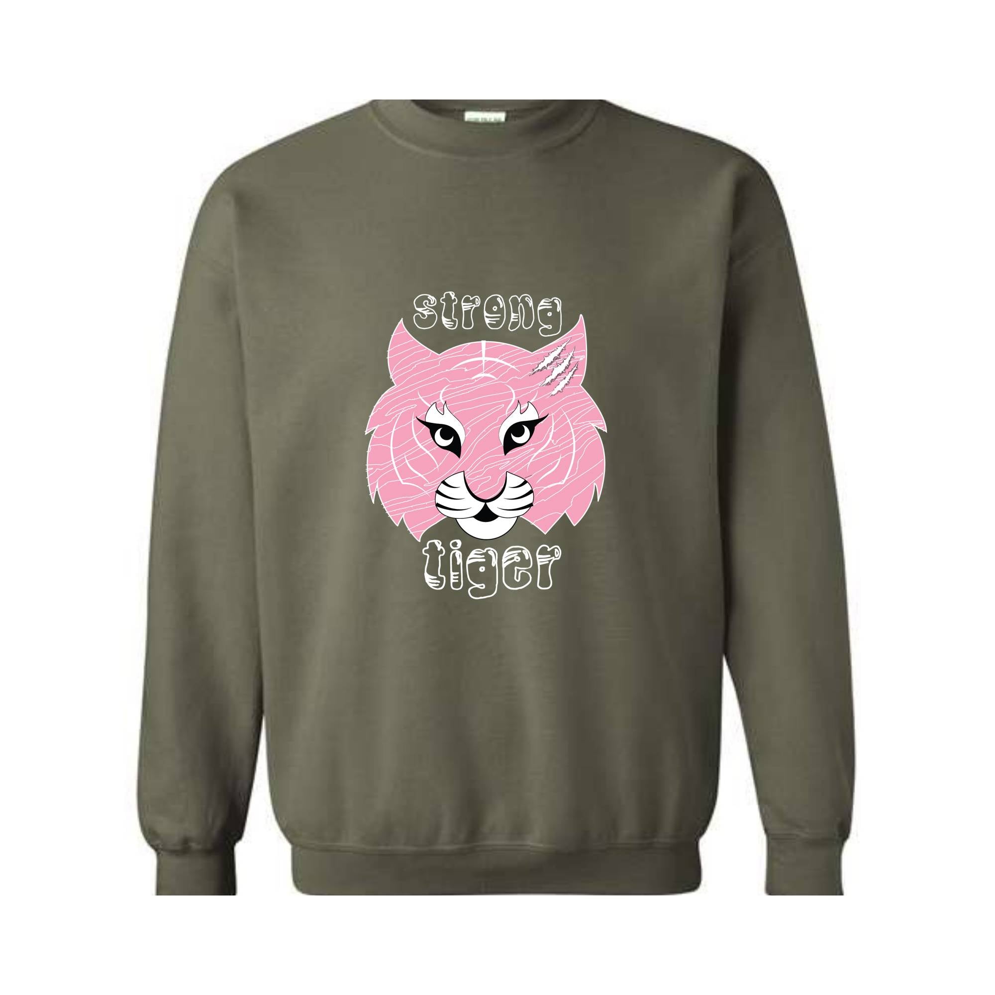 Tiger Sweater, Trendy Sweater, Pink Tiger, Resistance Tiger Sweatshirt, Strong Tiger Sweater, Strong and Resistant Qualities