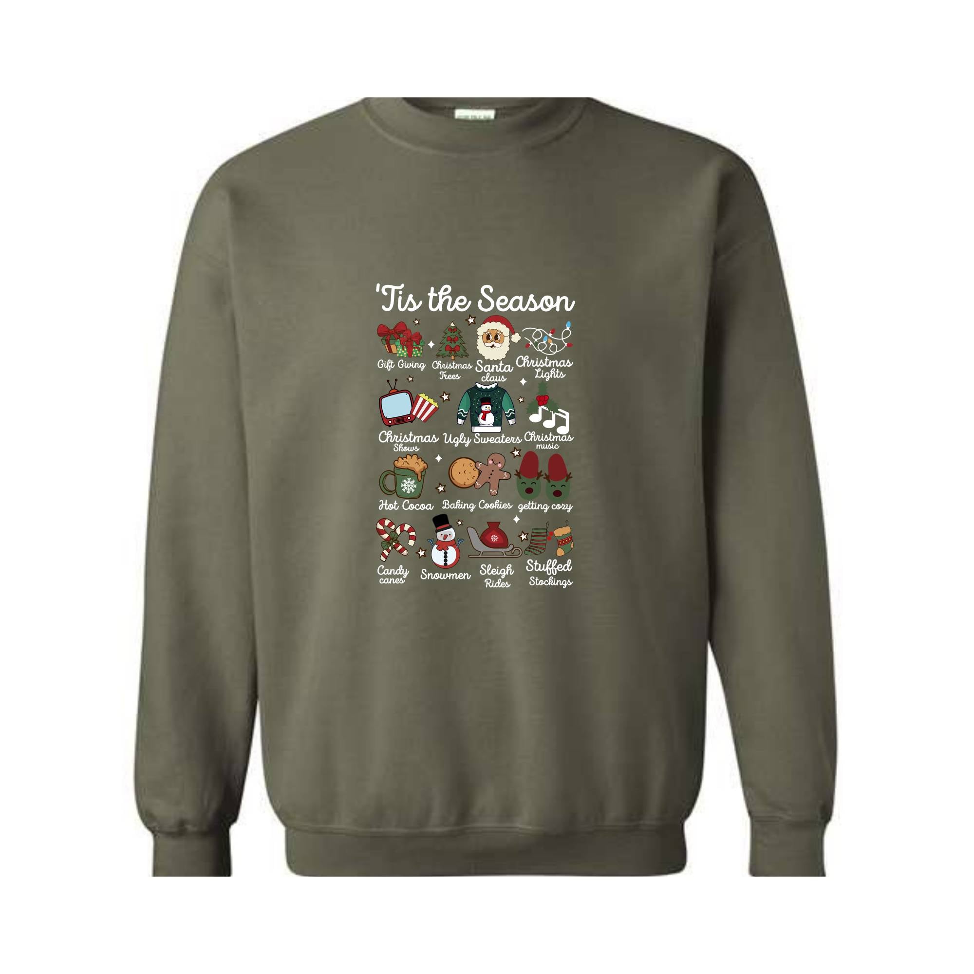 Tis The Season Christmas Sweatshirt, Retro Fall Sweater, Cute Ghost Sweater, Retro Pumpkin Shirt, Christmas Gift