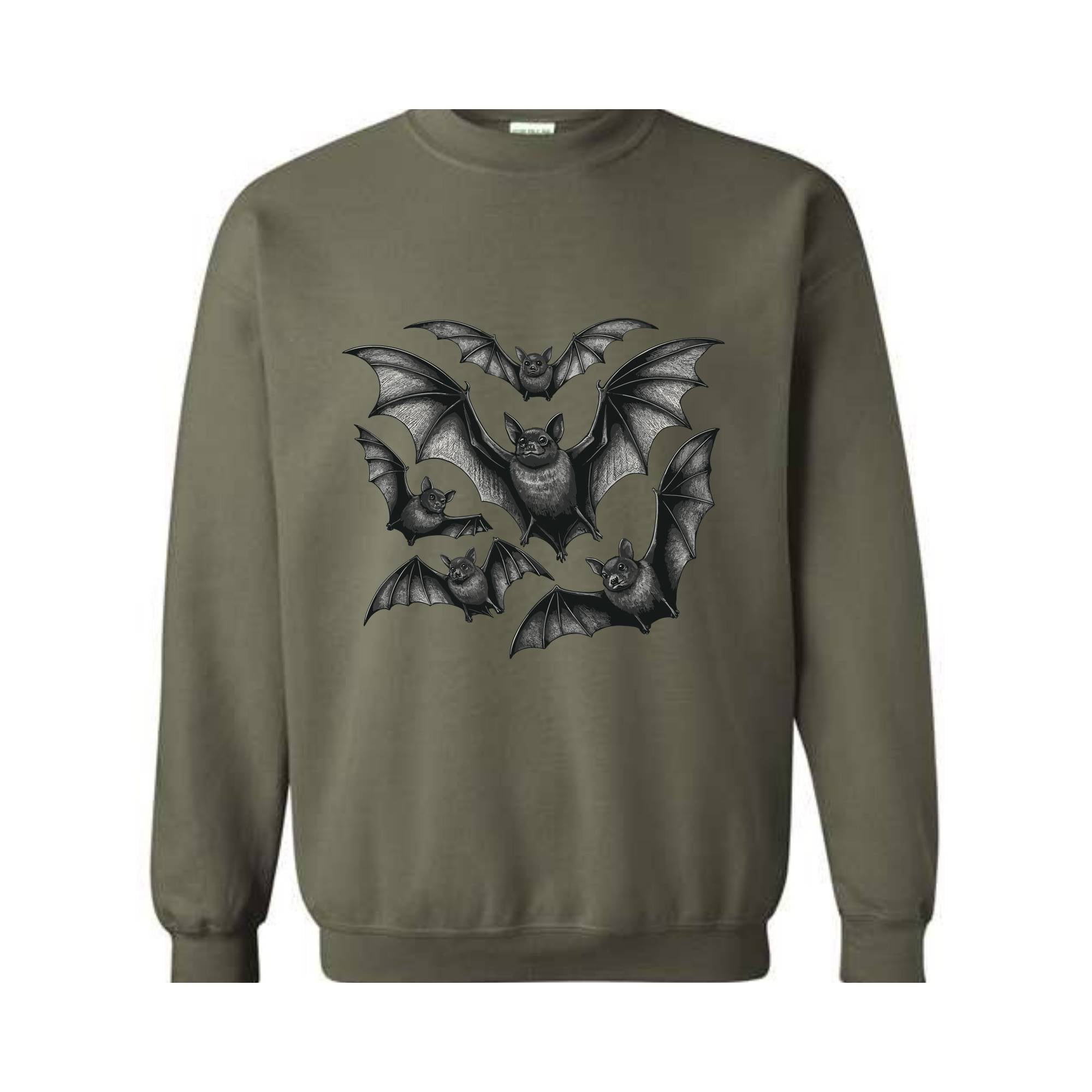 Bat Sweatshirt, Halloween Sweatshirt, Vintage Gothic Vampire Bat Sweatshirt, Spooky Season Sweatshirt