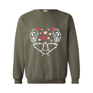 Dancing Skeletons Valentine's Sweatshirt, Retro Valentine's Sweatshirt, Valentine's Sweatshirt, XOXO Sweatshirt