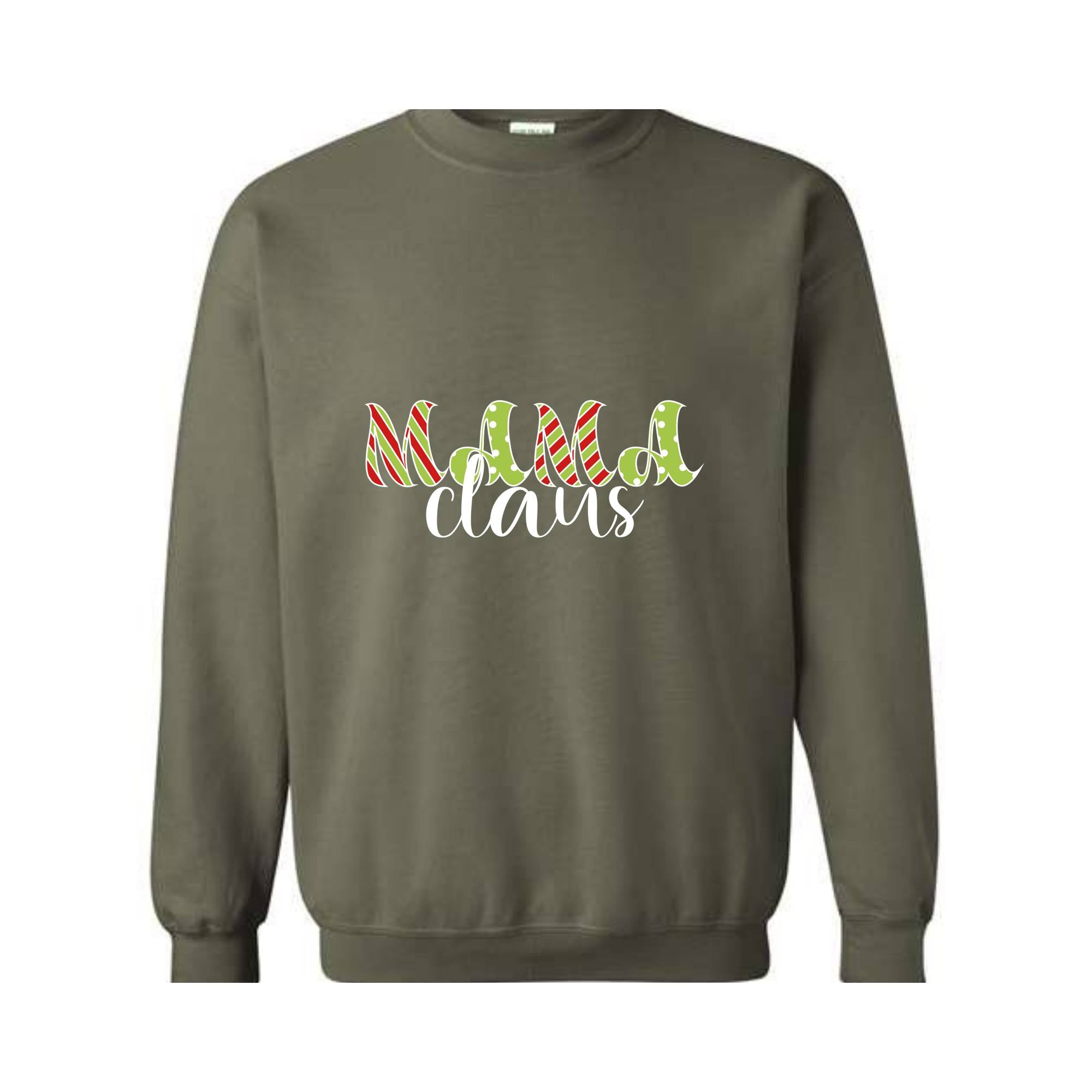 Mama Claus Sweatshirt, Christmas Sweatshirt, Mama Sweatshirt, Xmas Mama Sweatshirt, Cute Mom Sweatshirt, Christmas Mama Gift