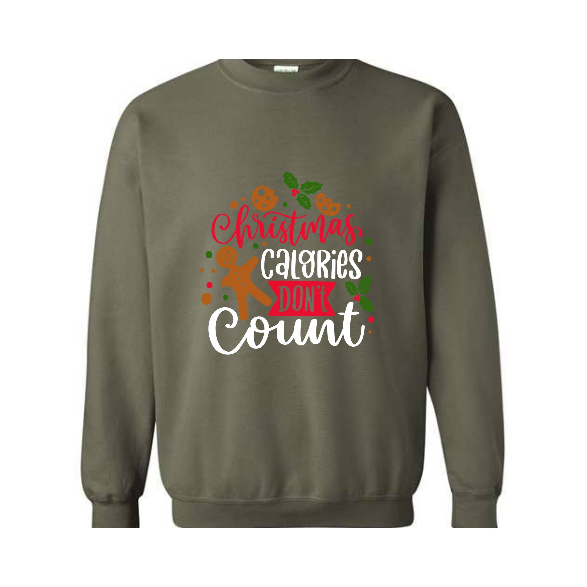 Christmas Calories Don't Count Sweathirt, Christmas Sweatshirt, Christmas Gifts, Christmas Family Sweatshirt, Christmas Sweater