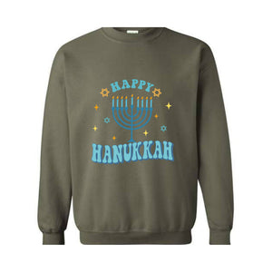 Happy Hanukkah Sweatshirt, Funny Christmas Sweatshirt, Holiday Sweater, Merry Chrismukkah Sweatshirt, Hanukkah Gift