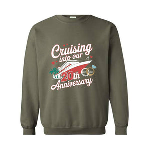 Custom Anniversary Vacation Cruise Sweatshirt, Wedding Anniversary Gift, Anniversary Cruise Crew