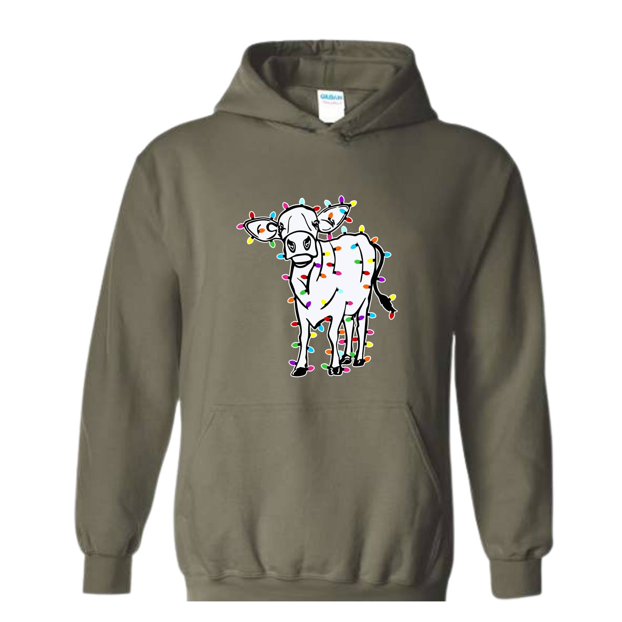 Christmas Highland Cow Sweatshirt, Christmas Animals Sweatshirt, Farm Cow Sweater, Farmer Christmas Sweatshirt