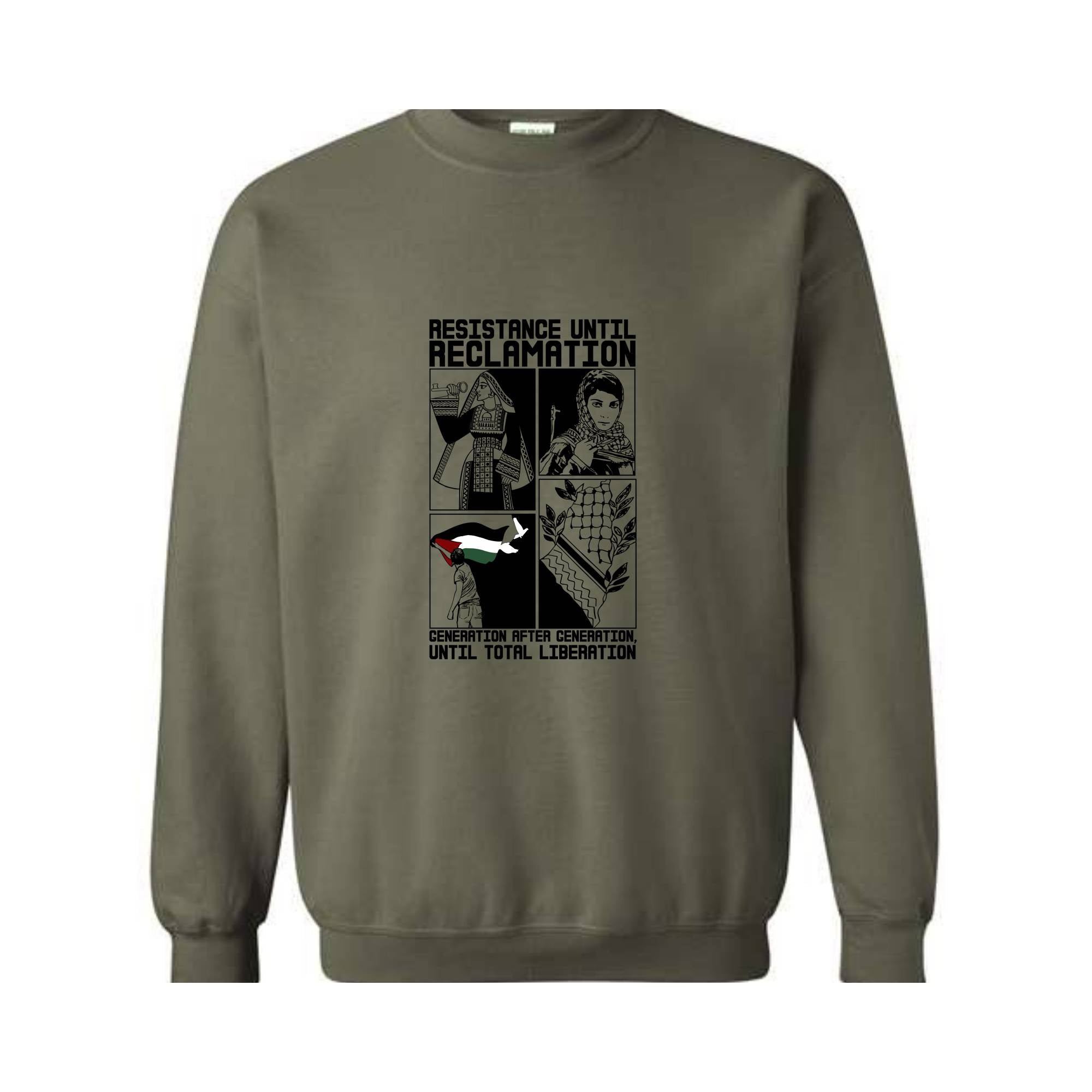 Resistance Until Reclamation Sweatshirt, Liberation Sweatshirt, Free Palestine Hoodie, Until Liberation Sweatshirt