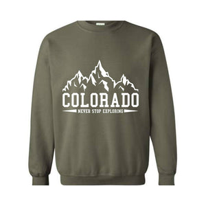 Colorado Gift, Colorado Sweatshirt, Colorado State, Colorado Hoodie, Colorado Sweater, Mountain Sweatshirt, Colorado Shirt, Adventure Tee