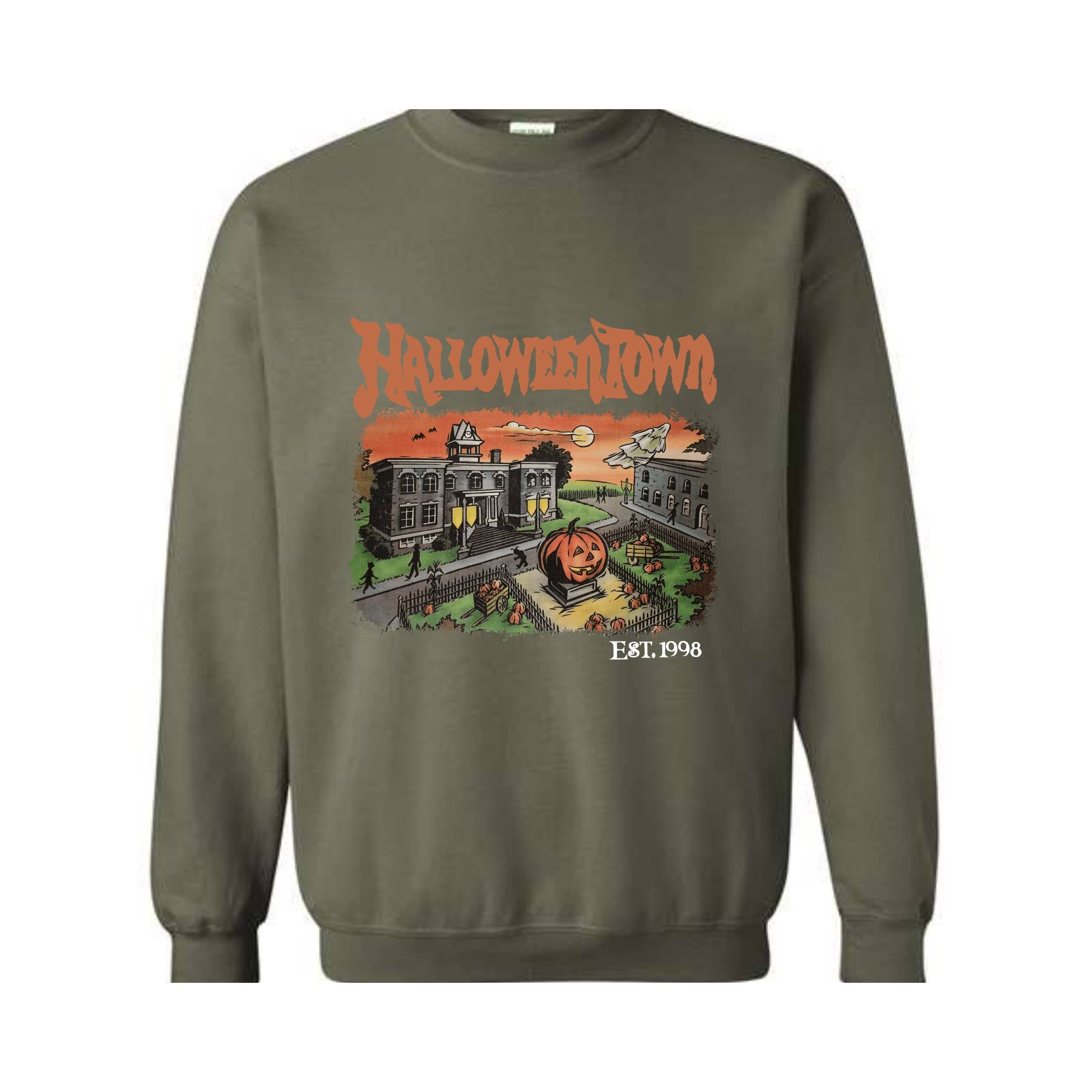 Halloweentown Est. 1998 Sweatshirt, Halloweentown University, Retro Halloweentown , Fall Sweater, Halloween Sweatshirt