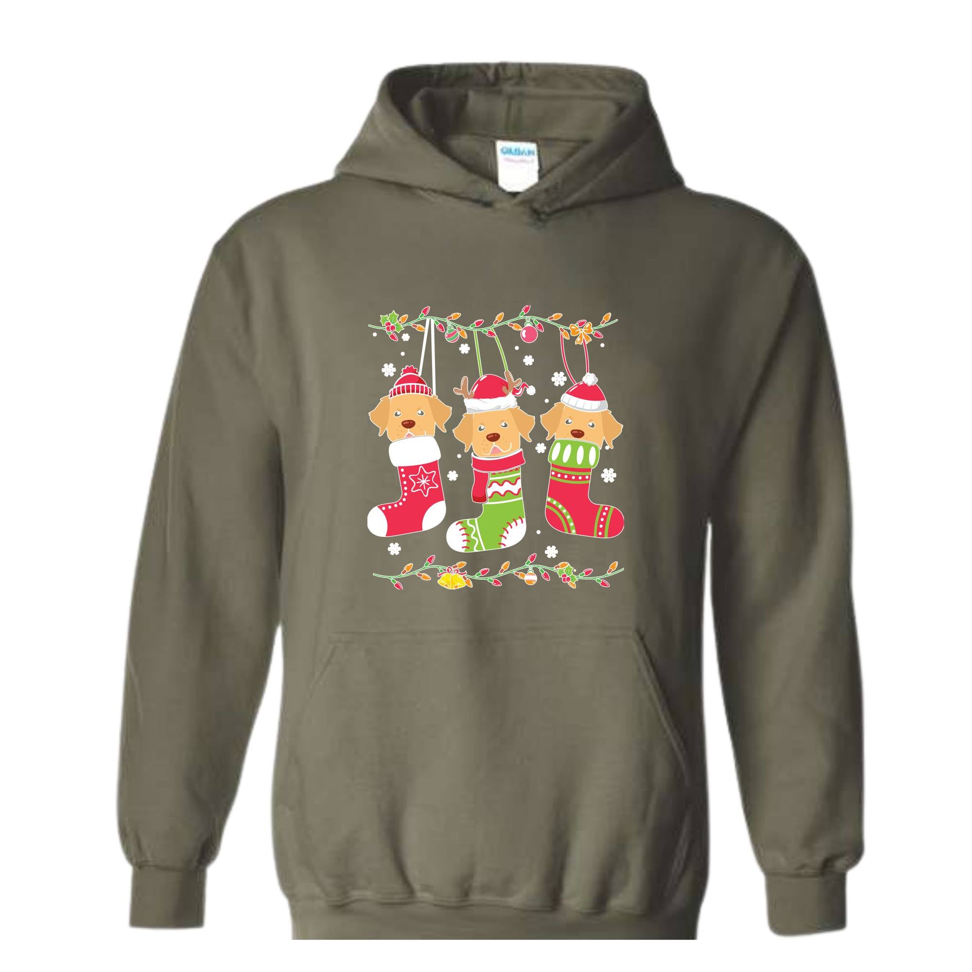 Christmas Golden Retriever Hoodie, Christmas Pajama, Dog Hoodie, Happy Christmas Dog, Cute Dog Hoodie