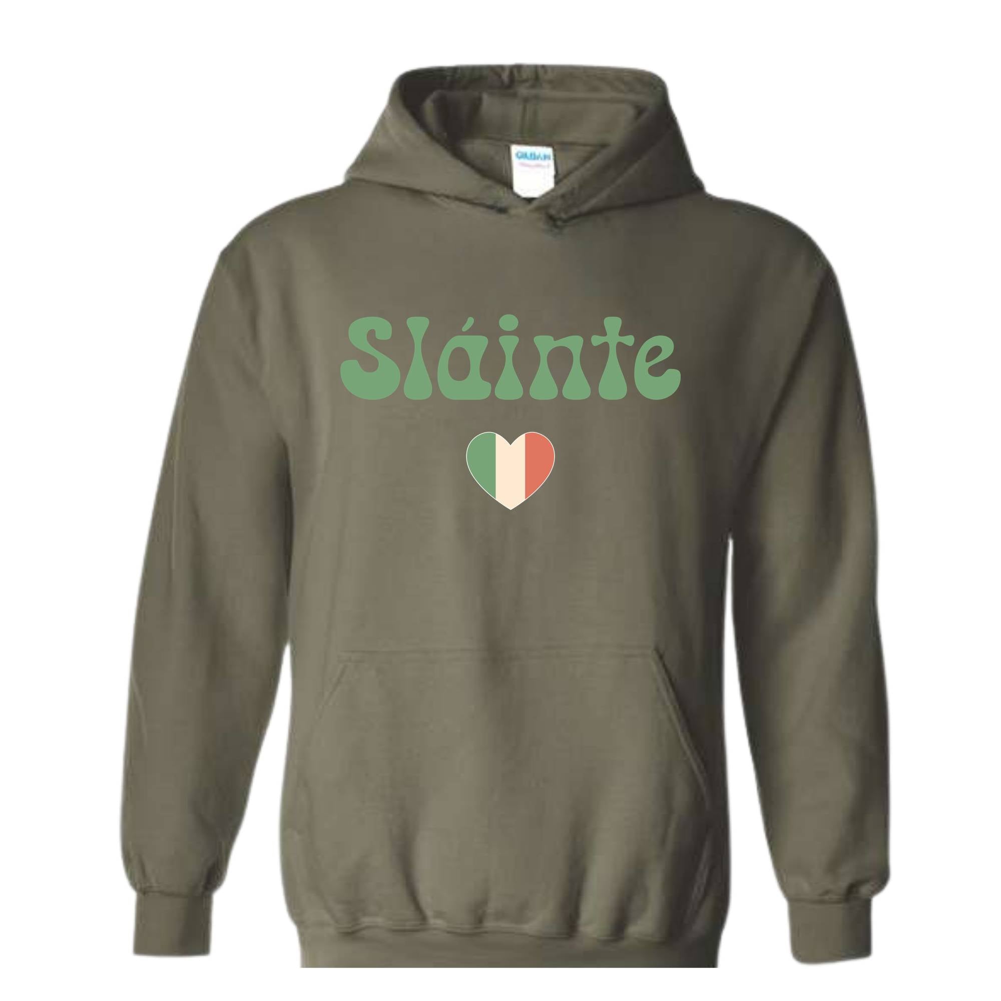 Slainte Hoodie, Luck of the Irish, Irish Hoodie, Irish Clothing, St Patrick's Day Hoodie, Lucky Hoodie, Womens St Patricks