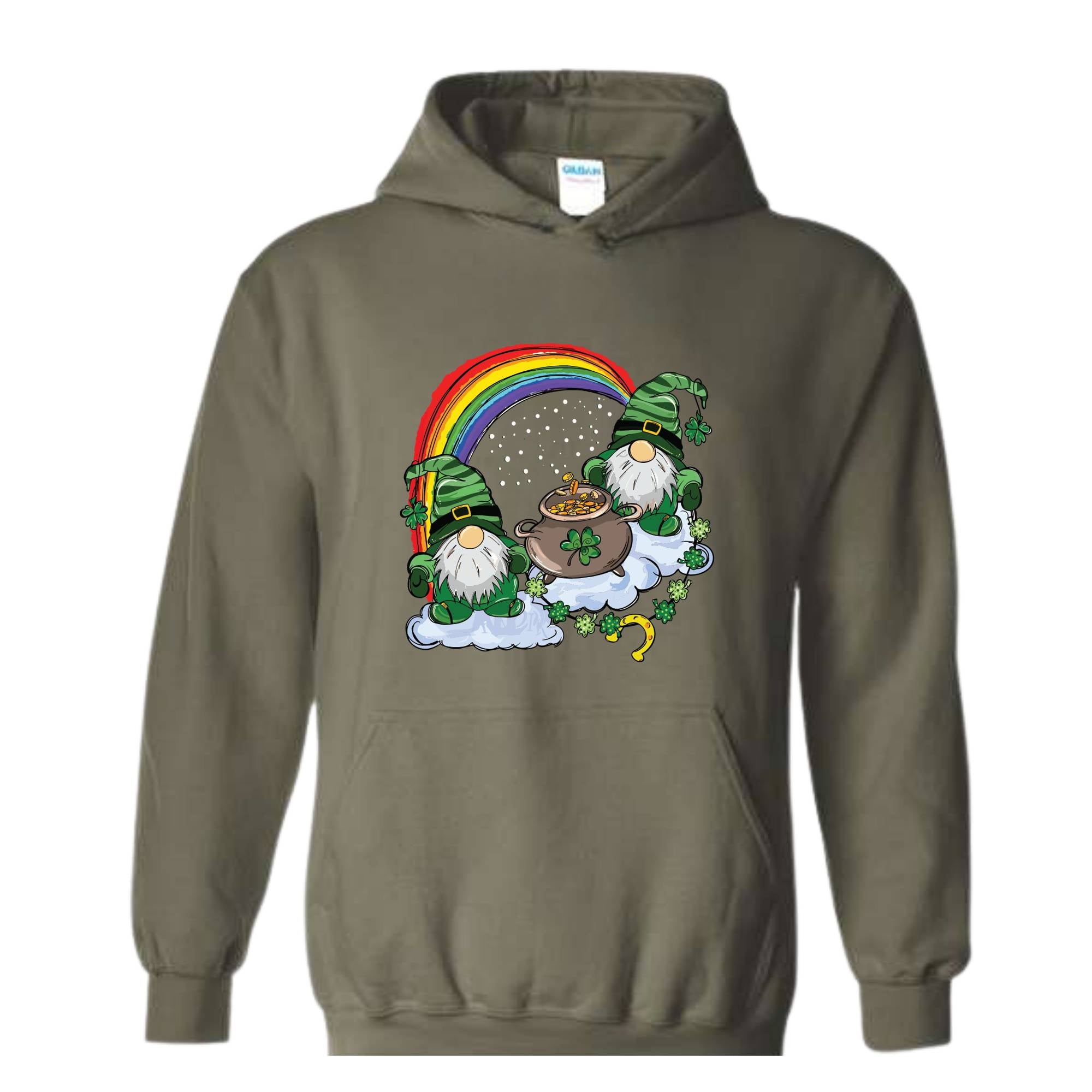 St. Patrick’s Day Sweatshirt, St Patrick Day Gnomes Hoodie, Irish Gnome Crewneck, Green St. Patrick’s Day Sweatshirt,Irish Leprechaun