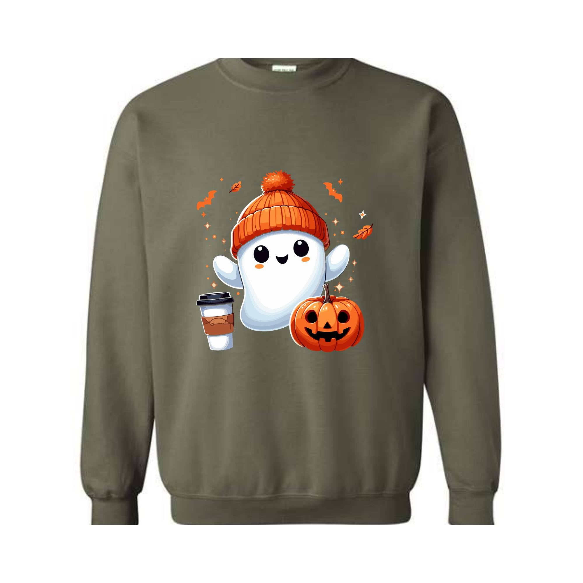 Halloween Ghost Sweatshirt, Cute Ghost Sweatshirt, Halloween T-shirt, Womens Halloween Shirt, Cute Fall Shirt, Spooky Season Sweatshirt