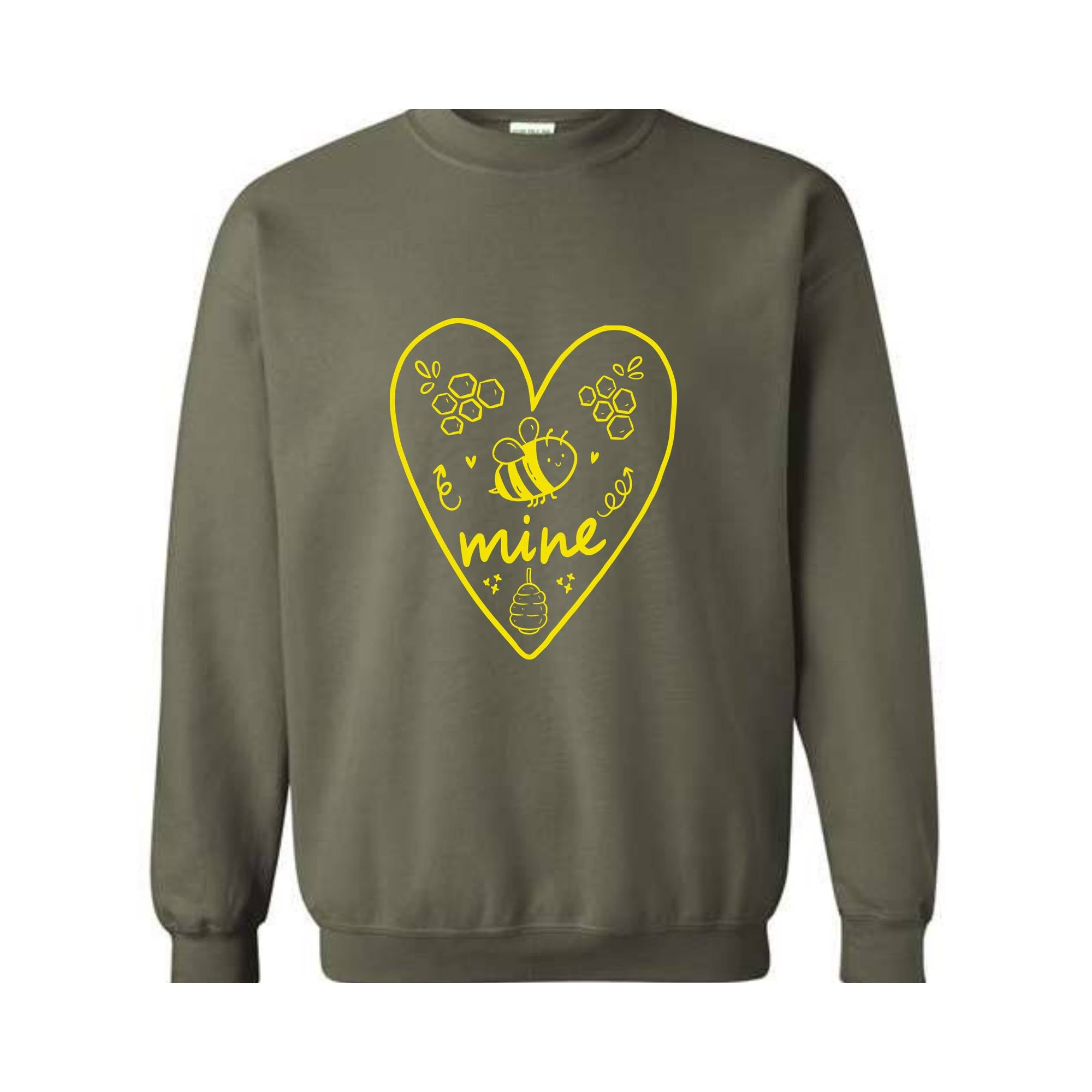 Bee Mine Sweatshirt, Valentine Couple Sweatshirt, Heart Sweatshirt, Valentine Matching Sweatshirt, Valentines Day Sweater