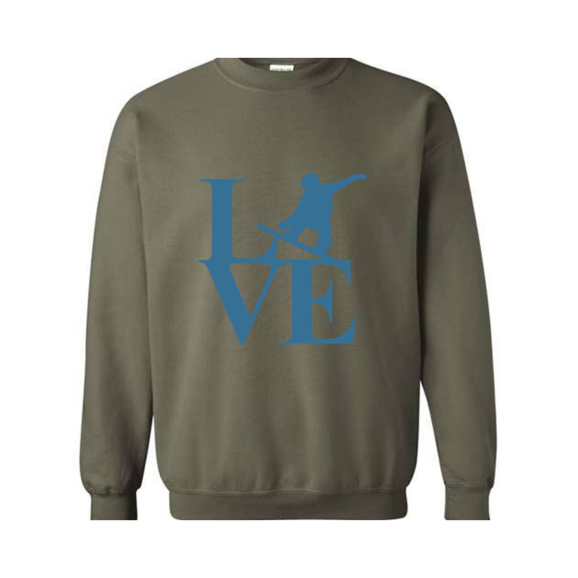 Live Snowboard Sweatshirt, Mountain Snowboarding Sweatshirt, Winter Sports Sweater, Snowboarding Gift