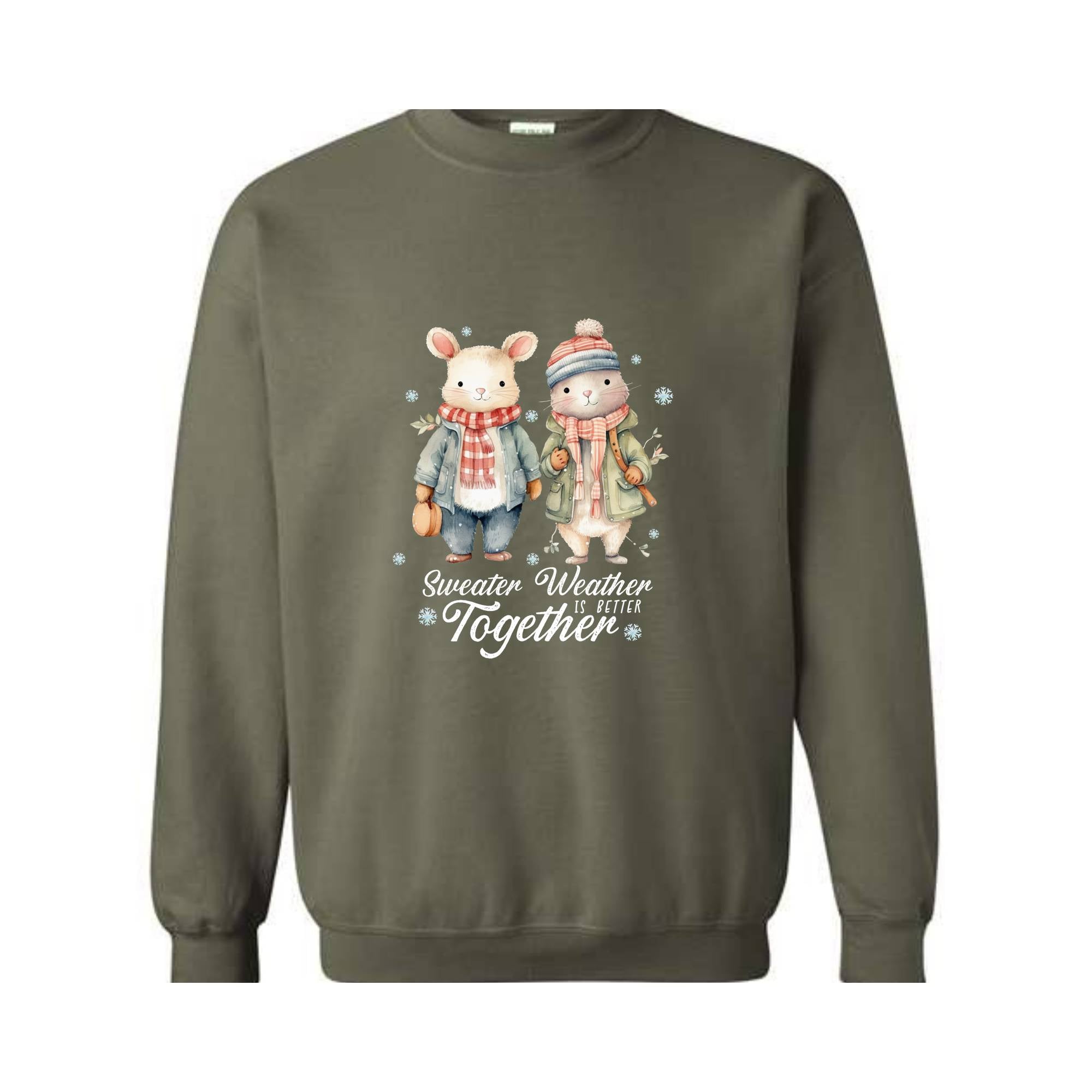 Sweater Weater Is Better Together Sweatshirt, Christsmas Sweater, Christmas Gift, Cute Christmas Sweatshirt, Holiday Sweater, Xmas Gift