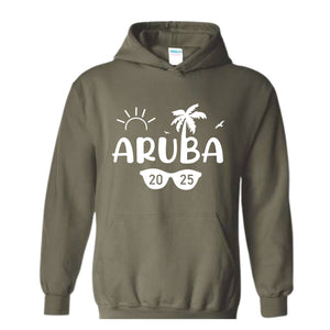 Aruba 2025 Sweatshirt, Vacation Hoodie, Summer Family Hoodie, Aruba Trip Tee, Family Reunion Hoodie, Summer Beach Hoodie, Holiday Season