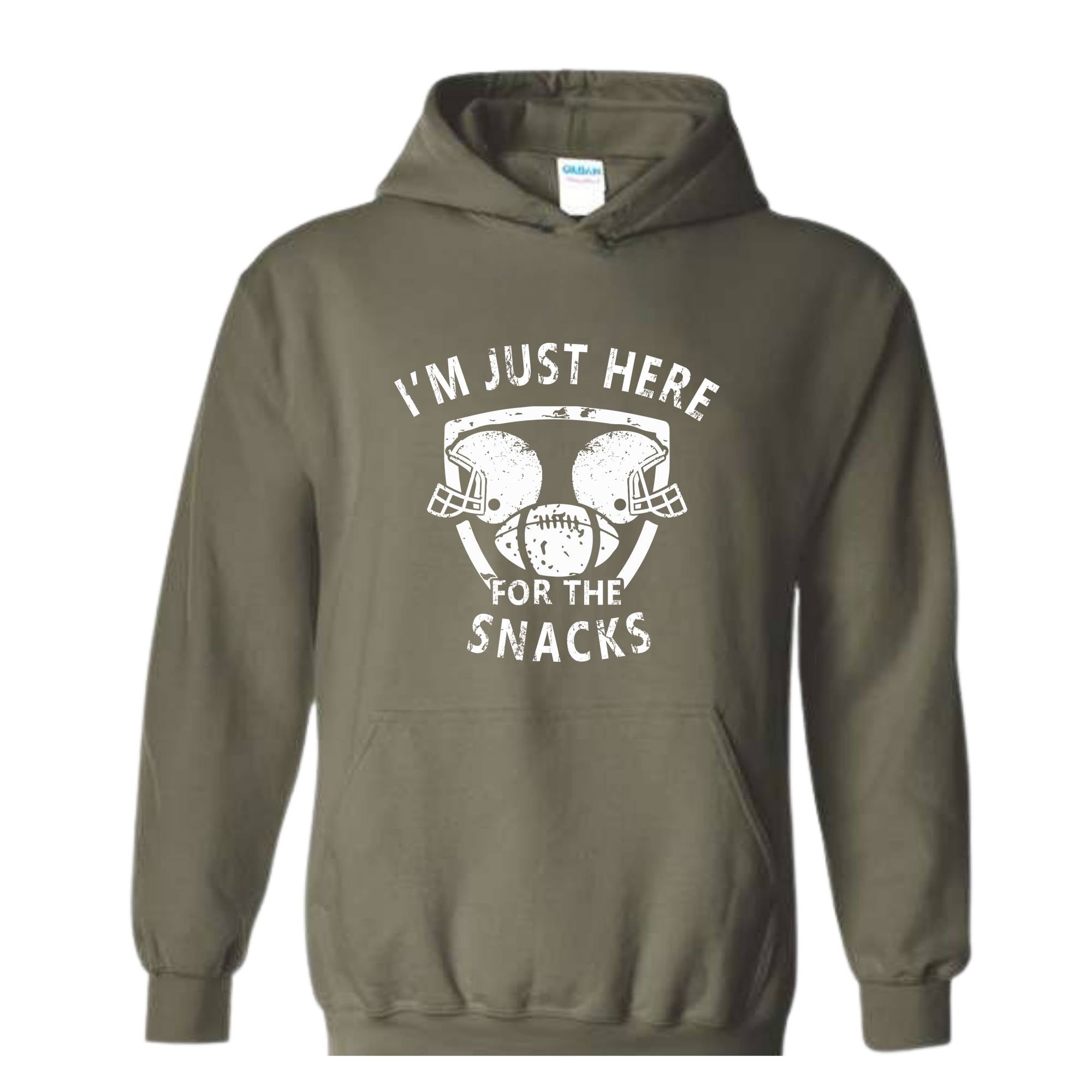 I'm Just Here For The Snacks Sweatshirt, Game Day Sweater, Football Season Sweatshirt, Football Fan Gifts, Sunday Game Apparel